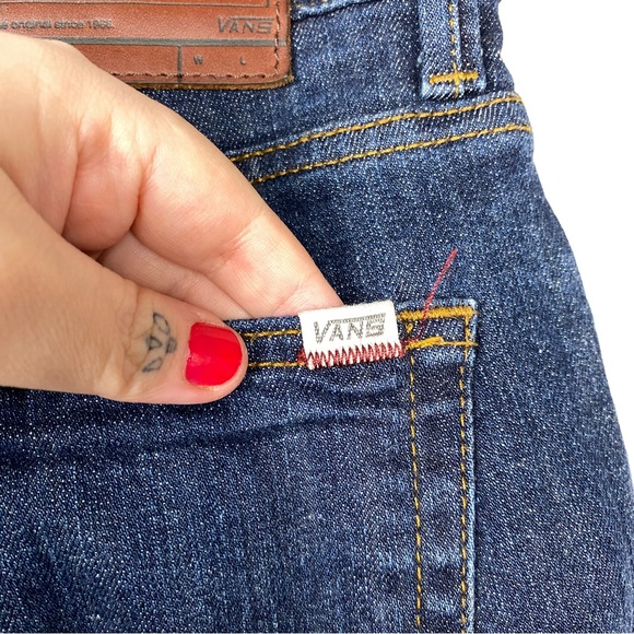 Vans 90’s Customade For You Dark Wash Skinny Straight Leg Skateboarding Jeans - Picture 8 of 14